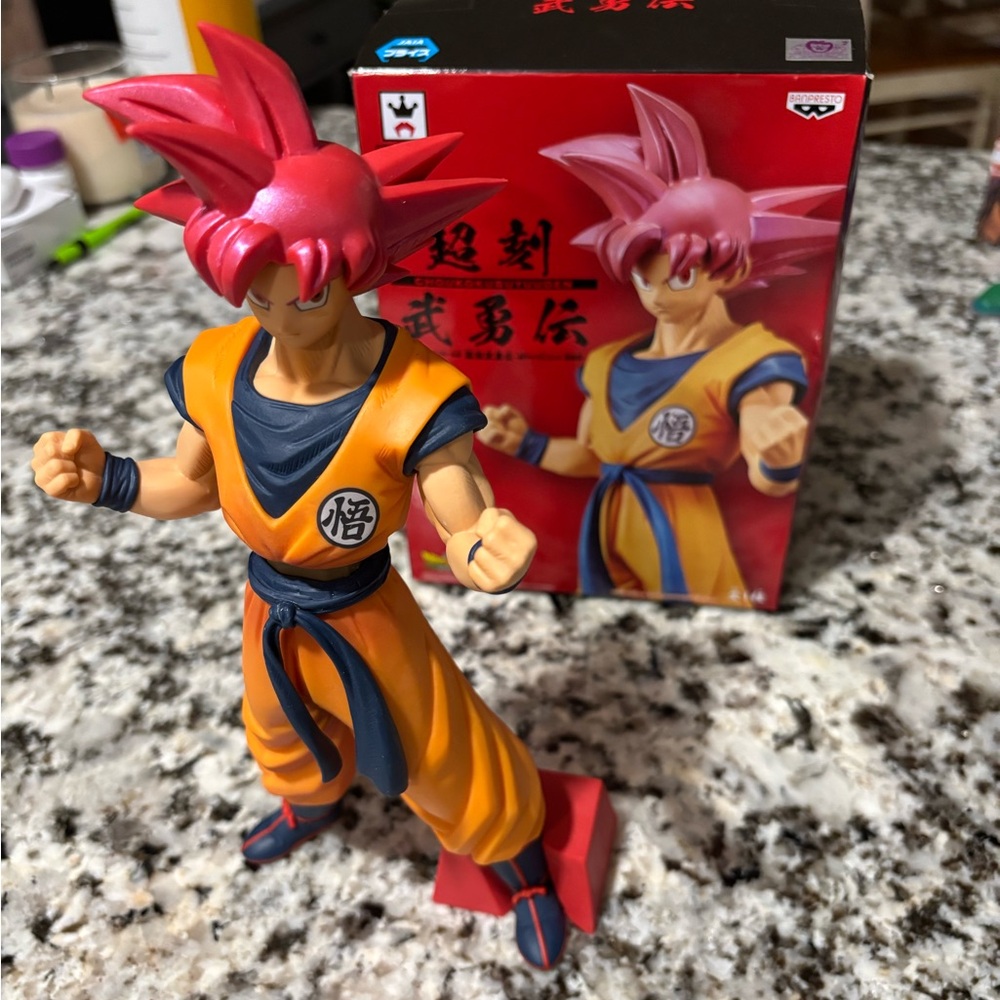 DRAGONBALL MOVIE SUPER SAIYAN GOD SON GOKU Action Figure Model Choukokubuyuuden